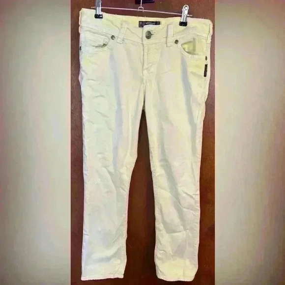 Silver Suki Yellow Capri Pants - Picture 1 of 7